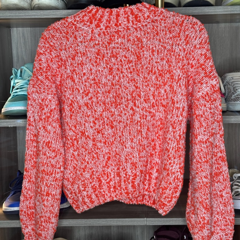 Scotch and Soda orange knit sweater XS